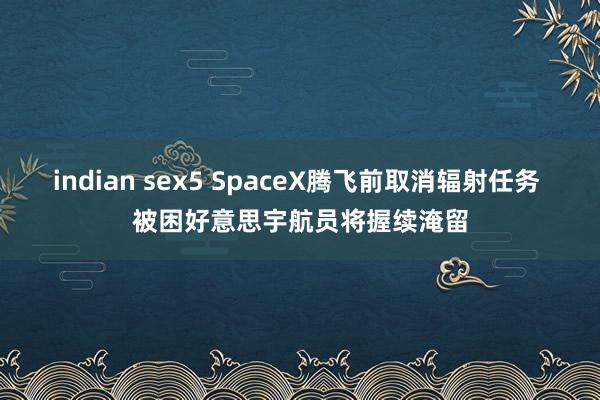 indian sex5 SpaceX腾飞前取消辐射任务 被困好意思宇航员将握续淹留