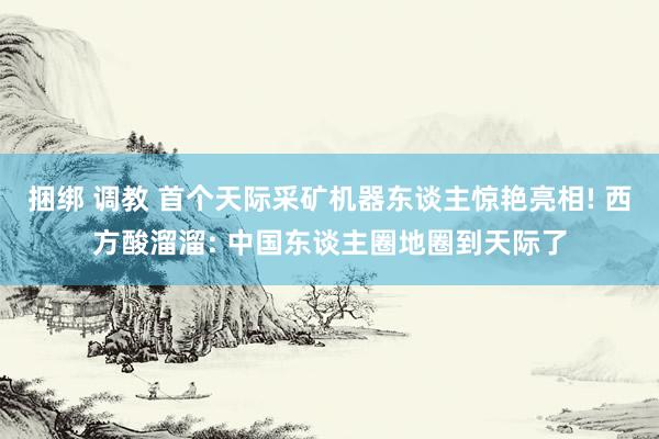 捆绑 调教 首个天际采矿机器东谈主惊艳亮相! 西方酸溜溜: 中国东谈主圈地圈到天际了
