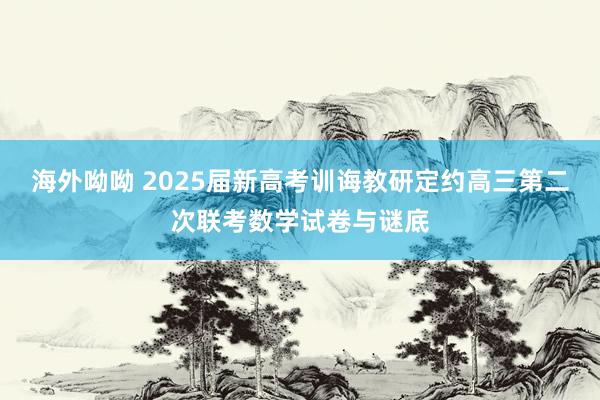 海外呦呦 2025届新高考训诲教研定约高三第二次联考数学试卷与谜底